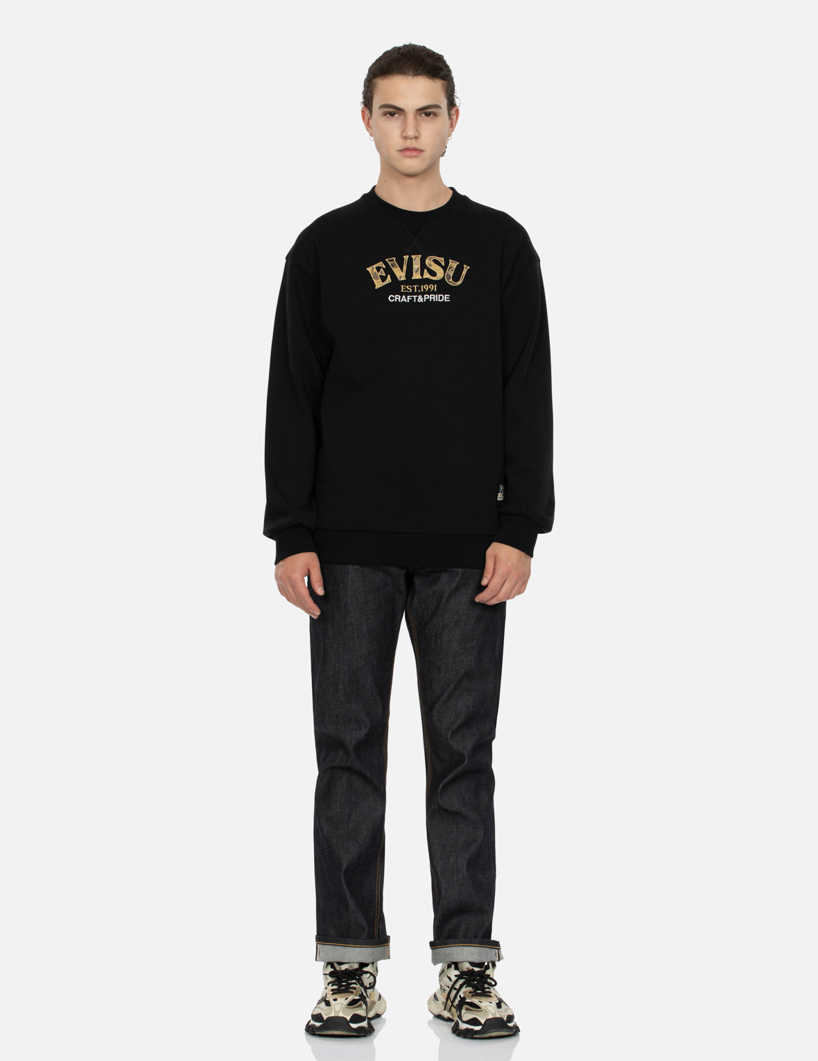 Logo Brocade Appliqué Relax Fit Sweatshirt
