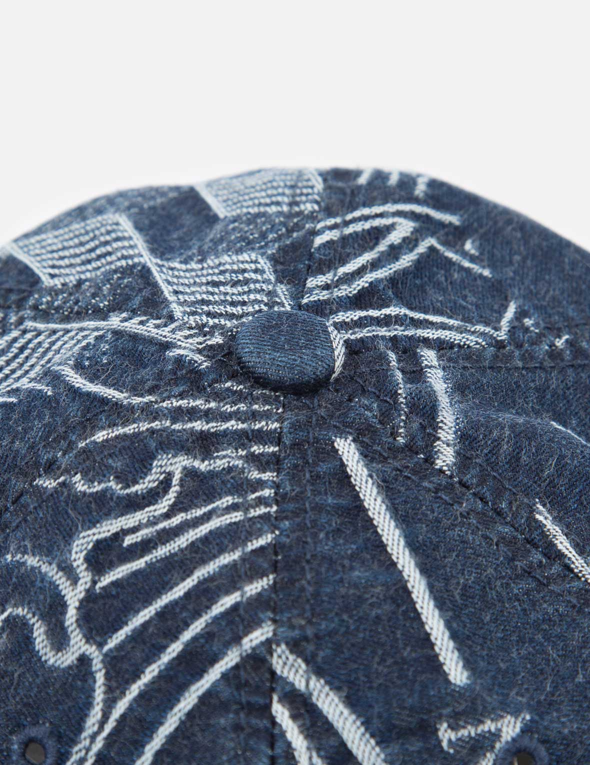 Allover Japanese Pattern Jacquard Cap