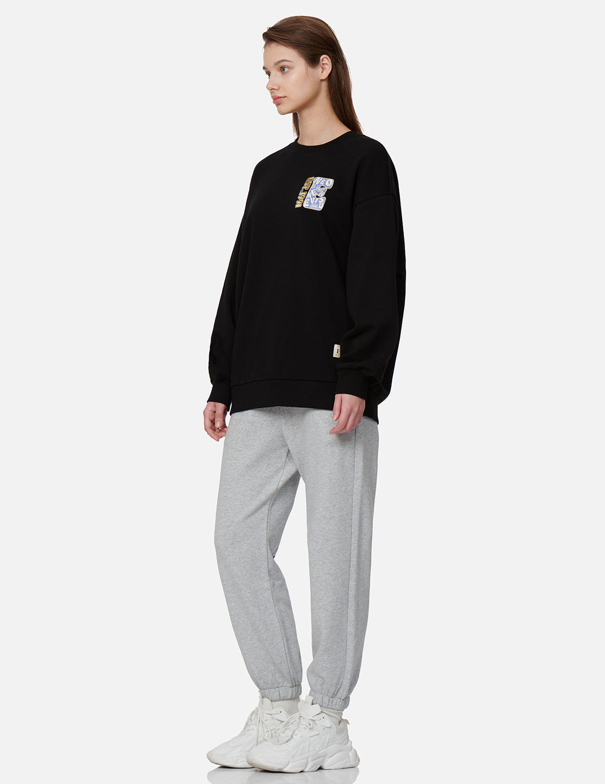 Fortune Cat and Daruma Double Daicock Print Sweatpants