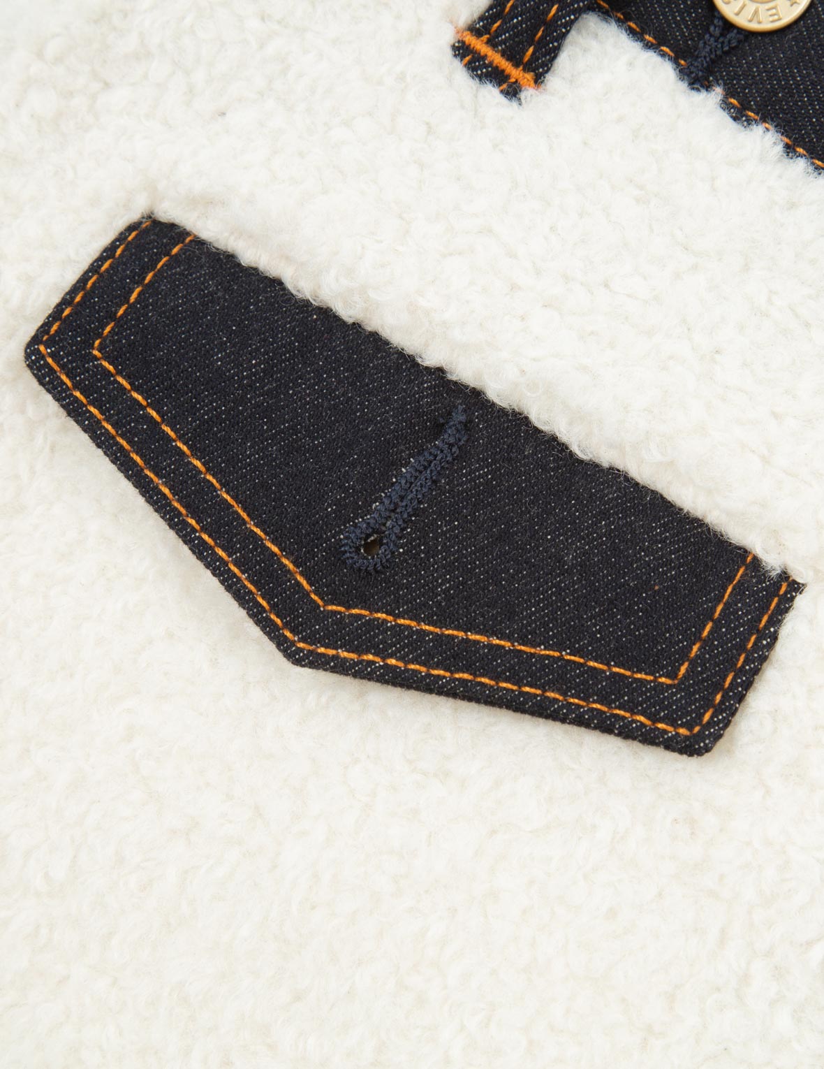 Sherpa Blocking Denim Skort