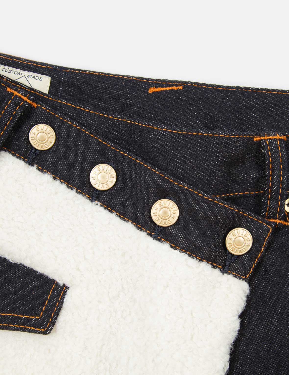 Sherpa Blocking Denim Skort