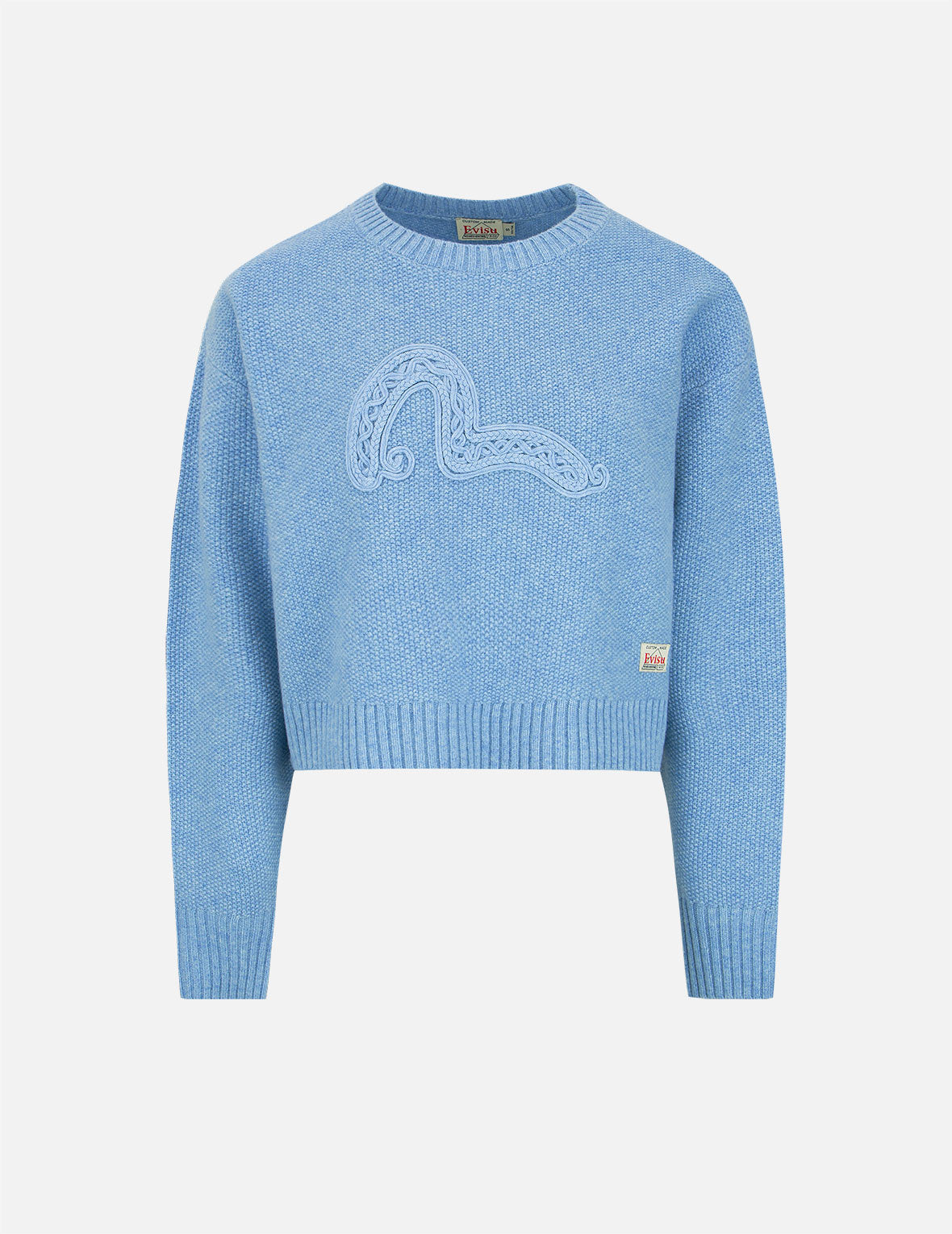 Texture Seagull Knitted Sweater