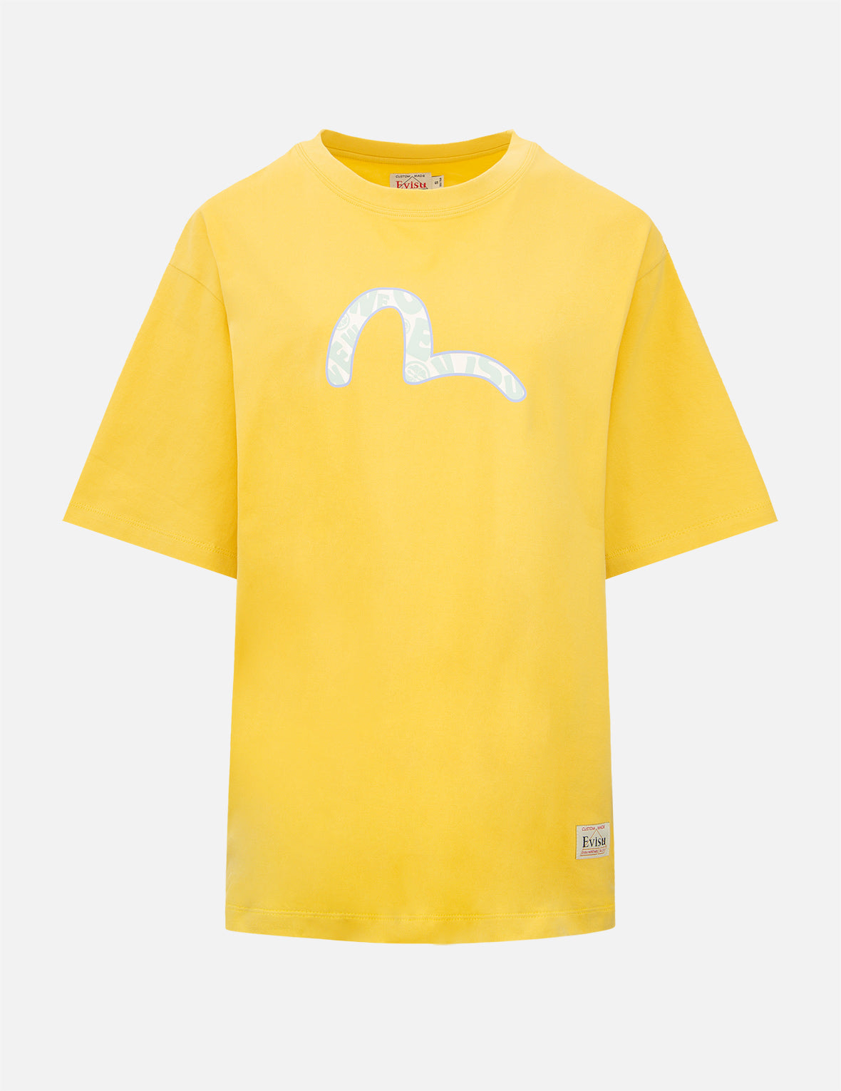 Fortune-Cat Hide-and-Seek Print Oversized T-shirt
