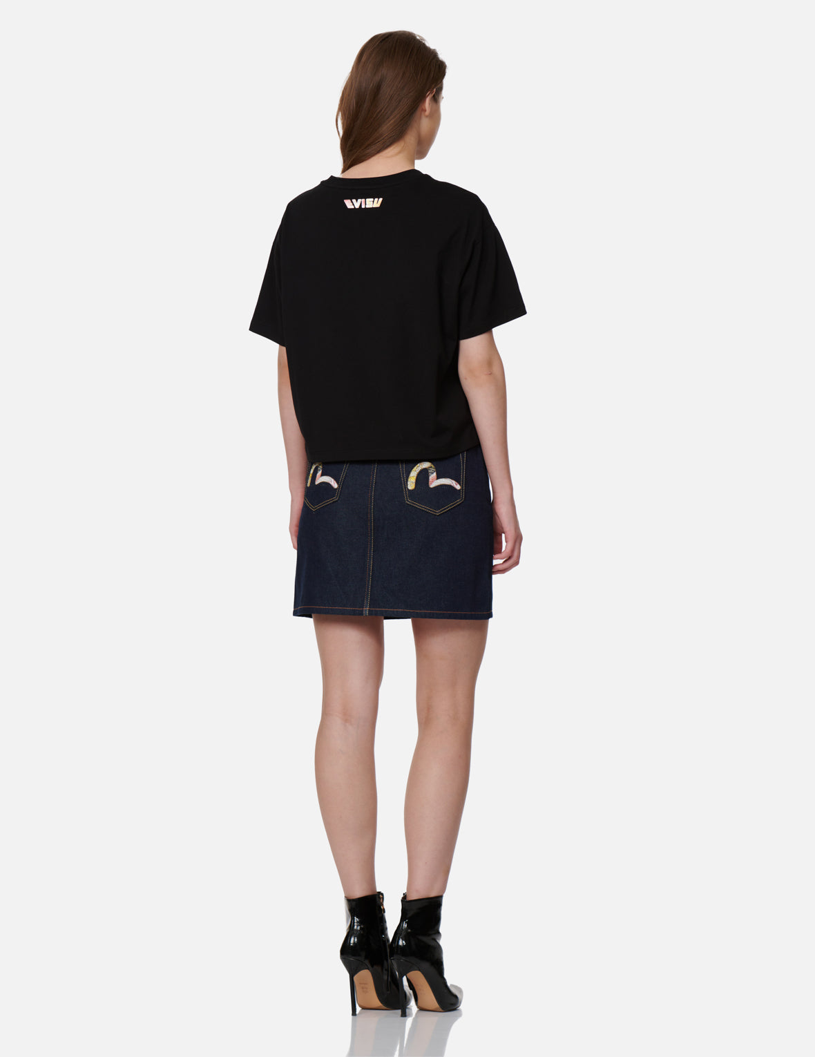 Japanese-pattern Seagull Print T-shirt