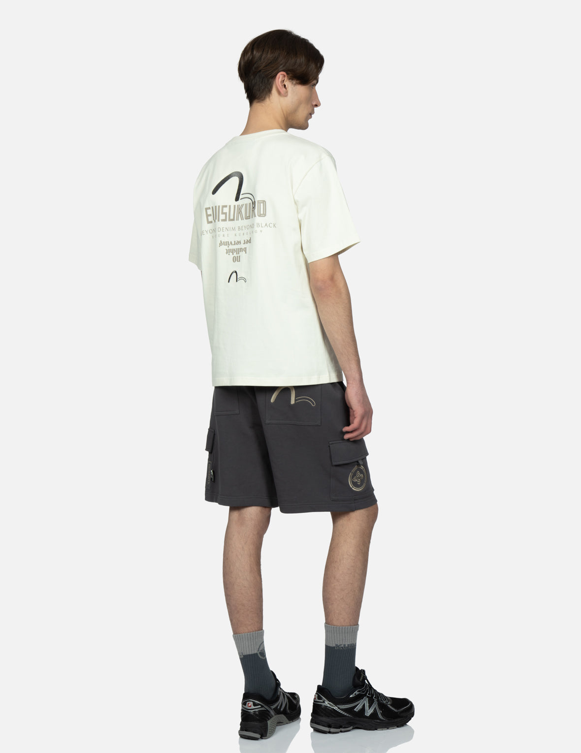 Multi-Pocket Cargo Sweat Shorts