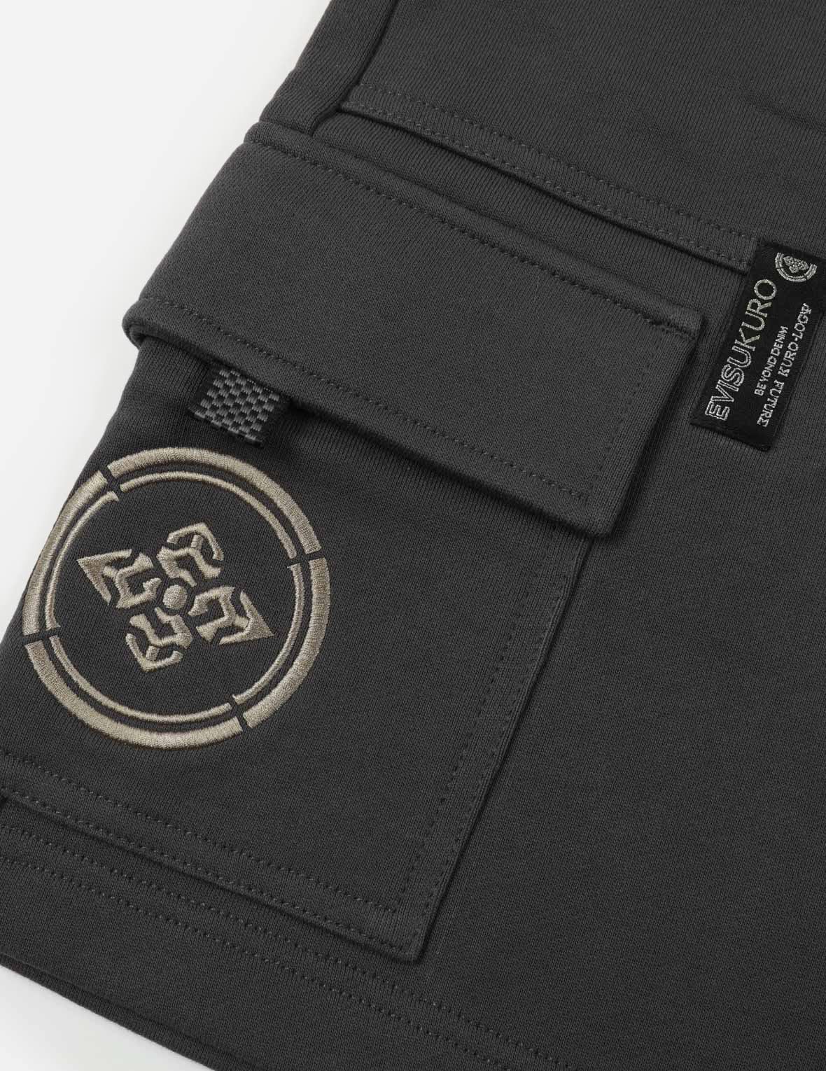 Multi-Pocket Cargo Sweat Shorts
