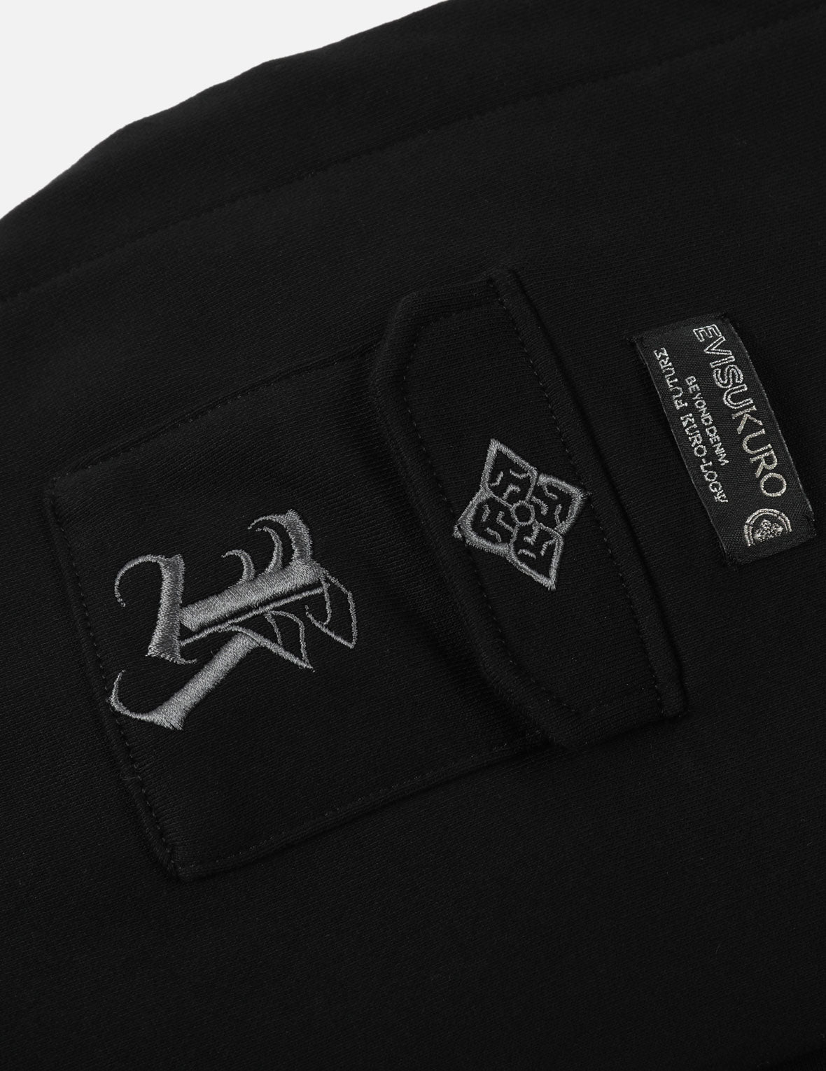Monogram Embroidery Short-sleeved Hoodie