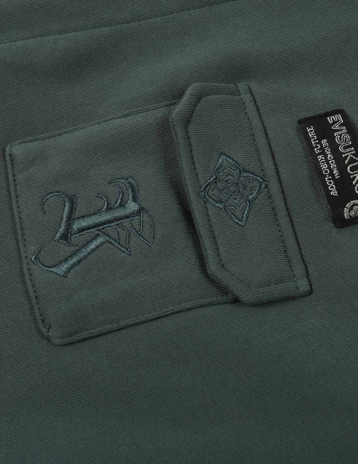 Monogram Embroidery Short-sleeved Hoodie