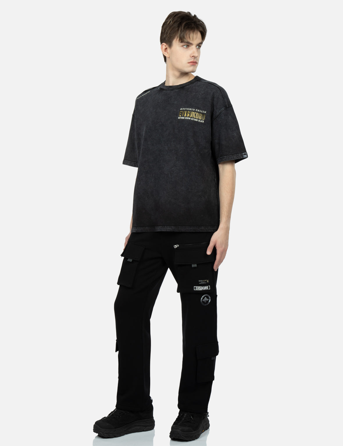 Callgrayphy Logo Print Washed T-Shirt