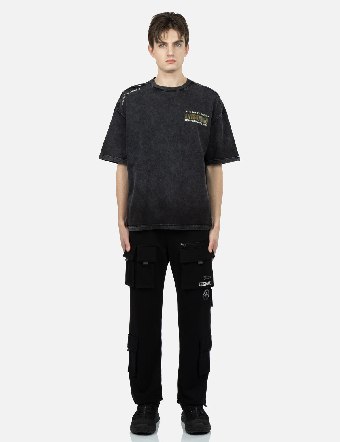 Callgrayphy Logo Print Washed T-Shirt