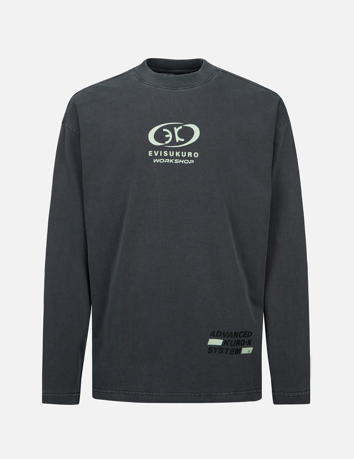 Logo Print Garment Dyed Long-sleeve T-Shirt