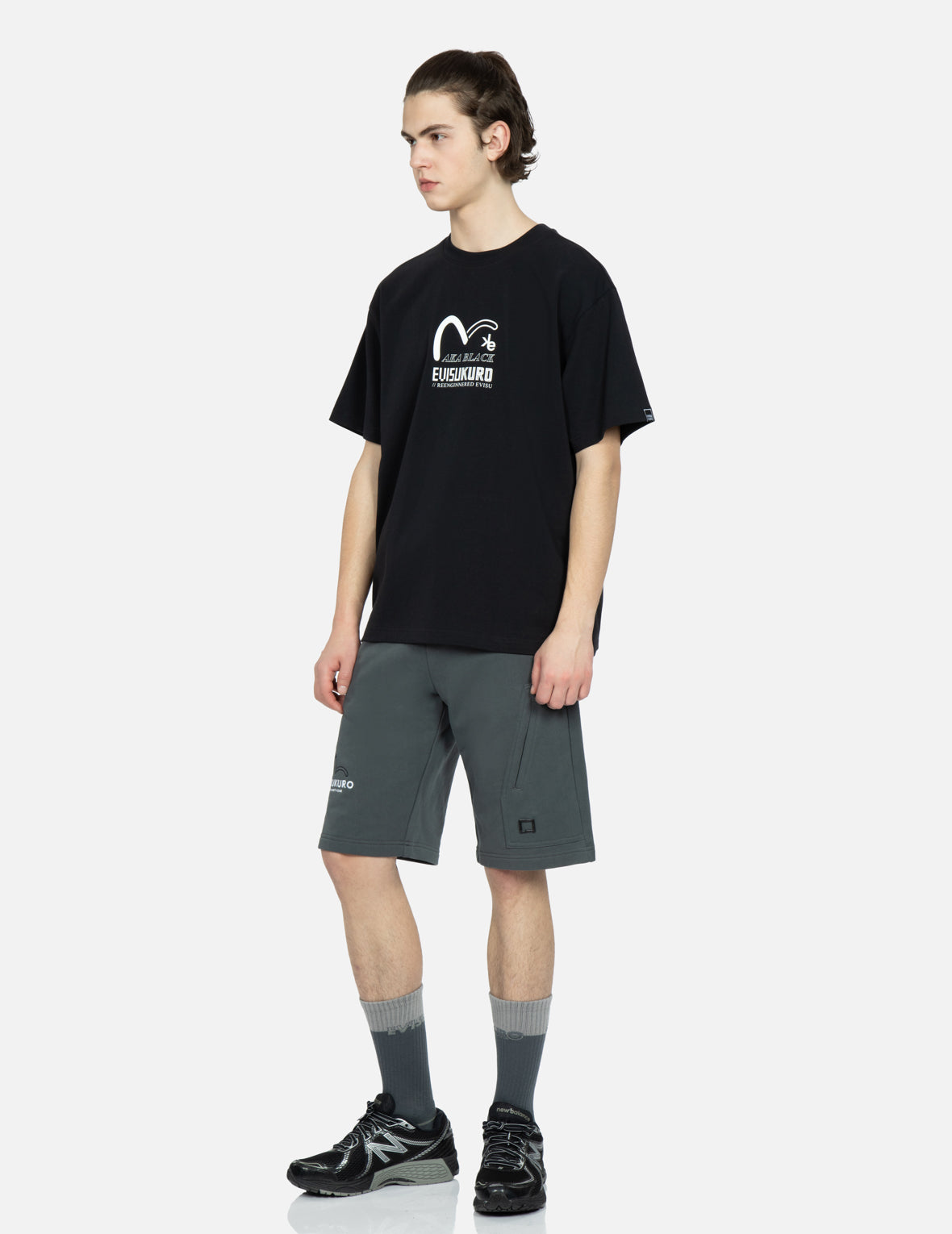 Seagull and Logo Print T-Shirt