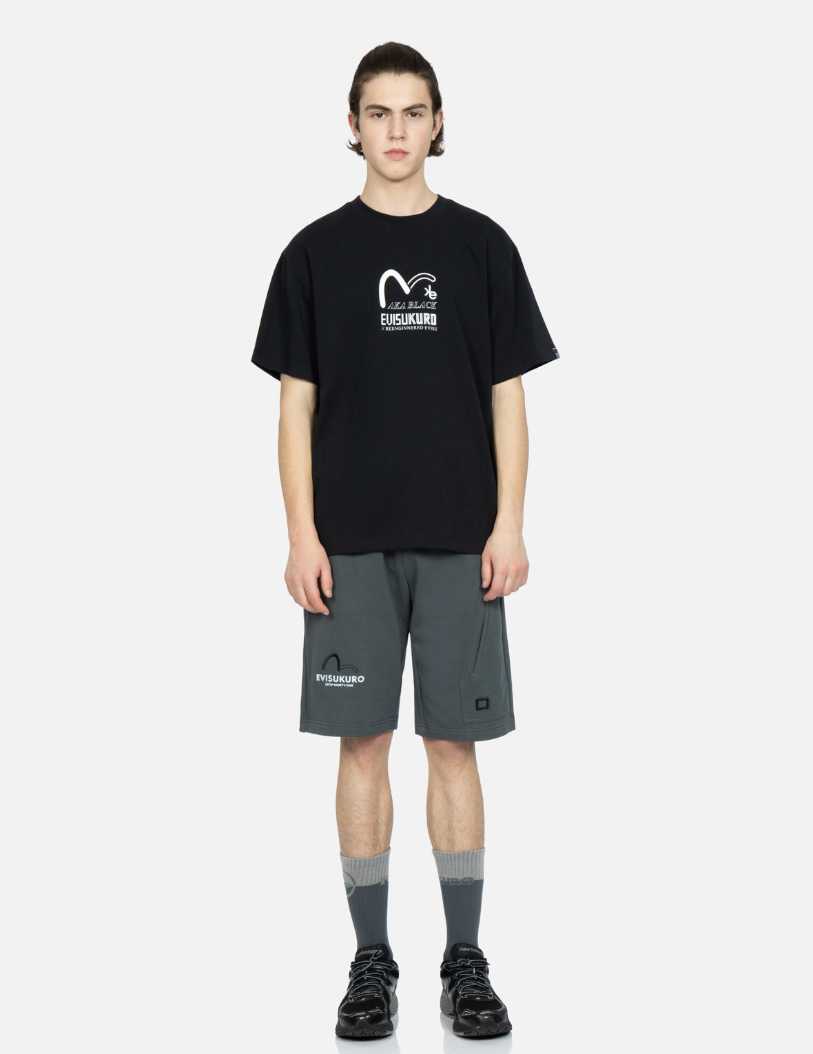 Seagull and Logo Print T-Shirt