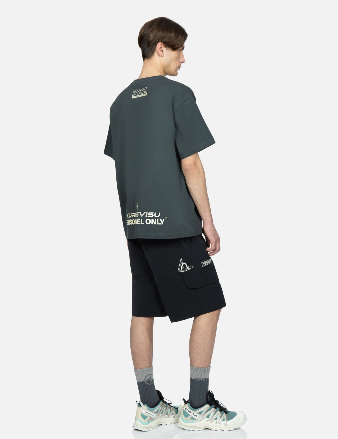 Seagull and Logo Print T-Shirt