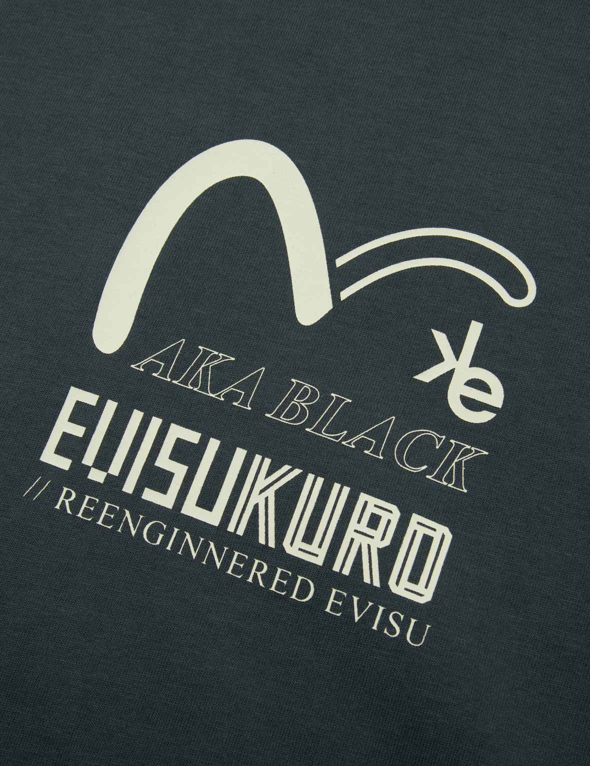 Seagull and Logo Print T-Shirt