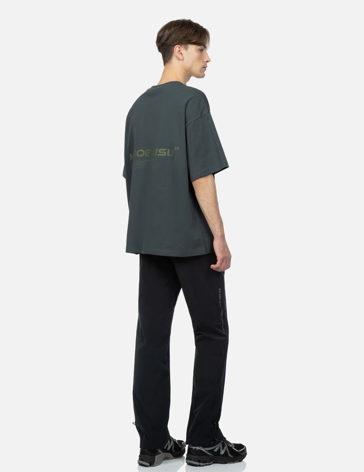Seagull and Logo Print T-Shirt