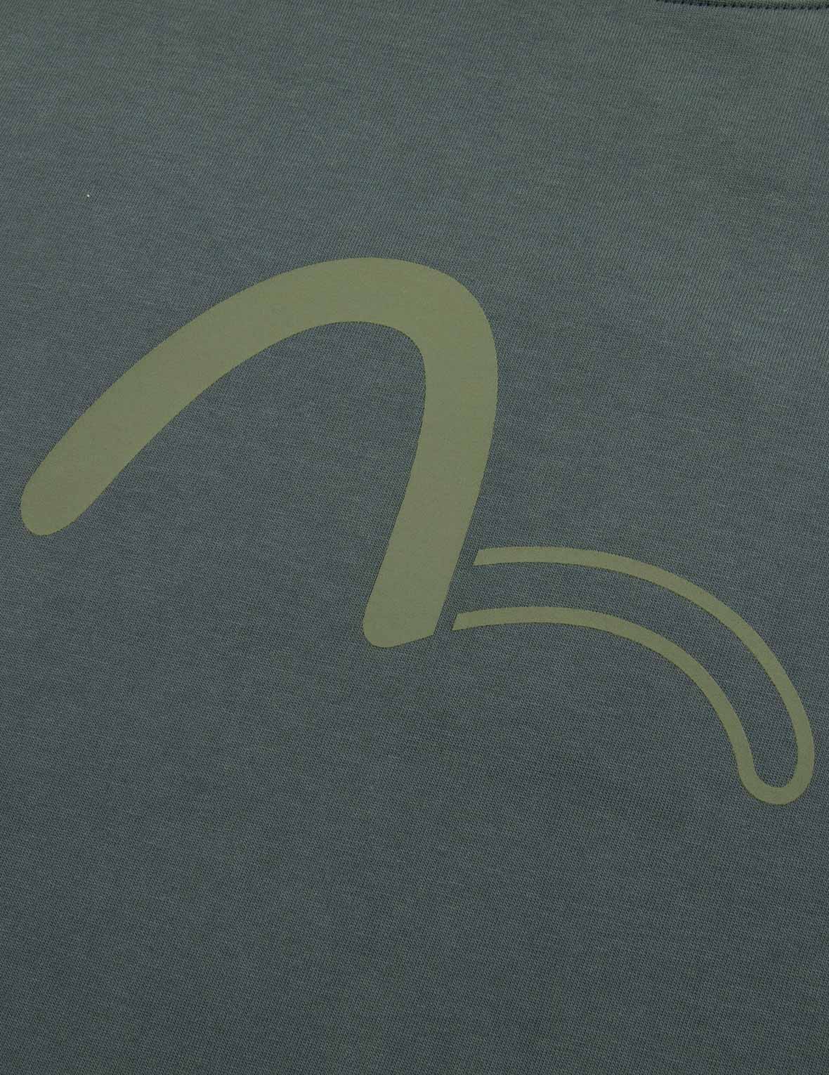 Seagull and Logo Print T-Shirt