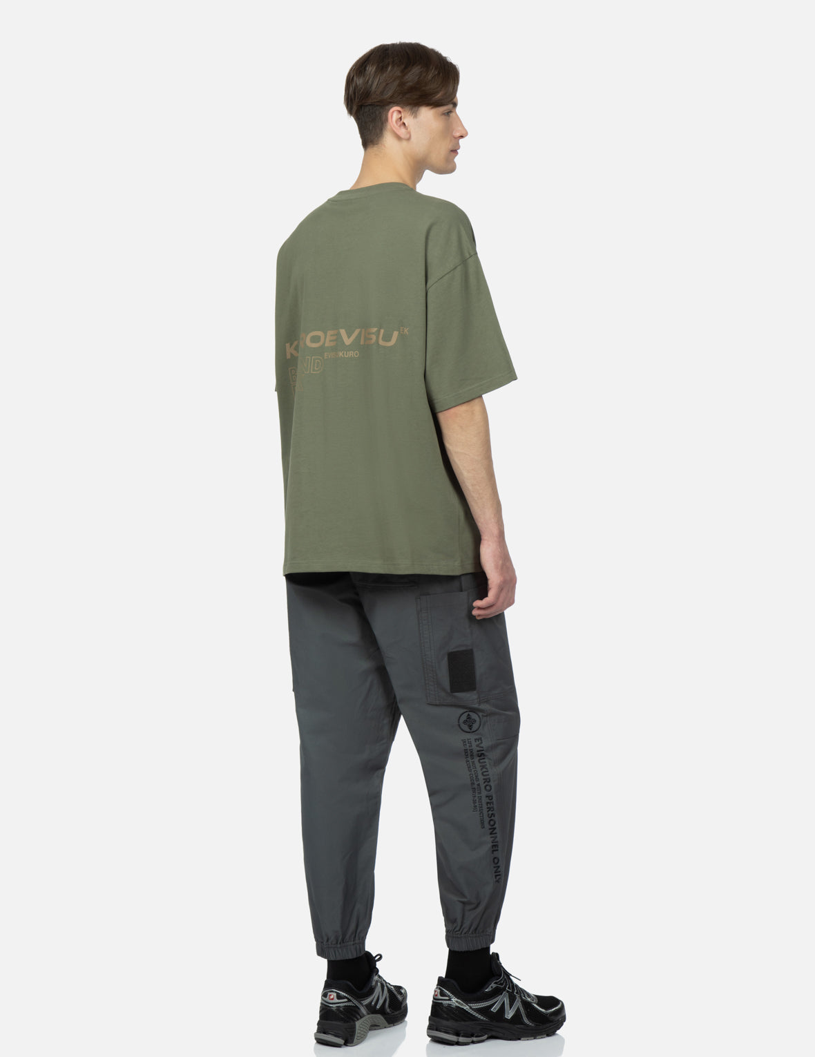 Seagull and Logo Print T-Shirt
