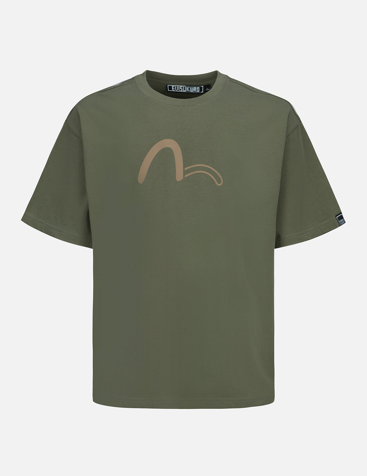 Seagull and Logo Print T-Shirt