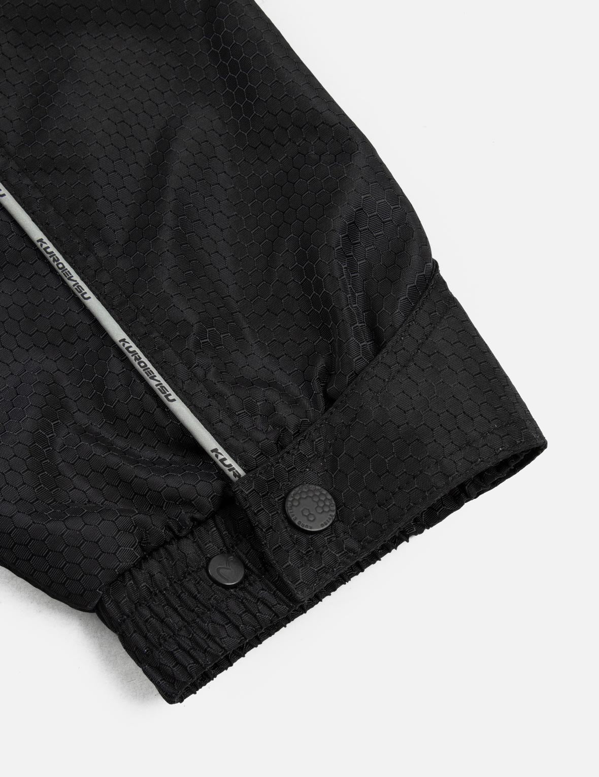 立領機械感家花圖案常規版型機車風外套