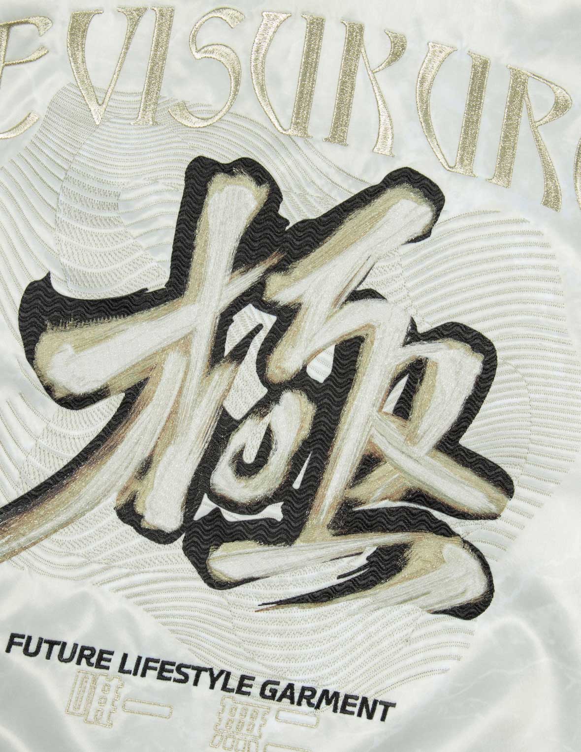 立體手掃筆觸刺繡常規版型橫須賀外套