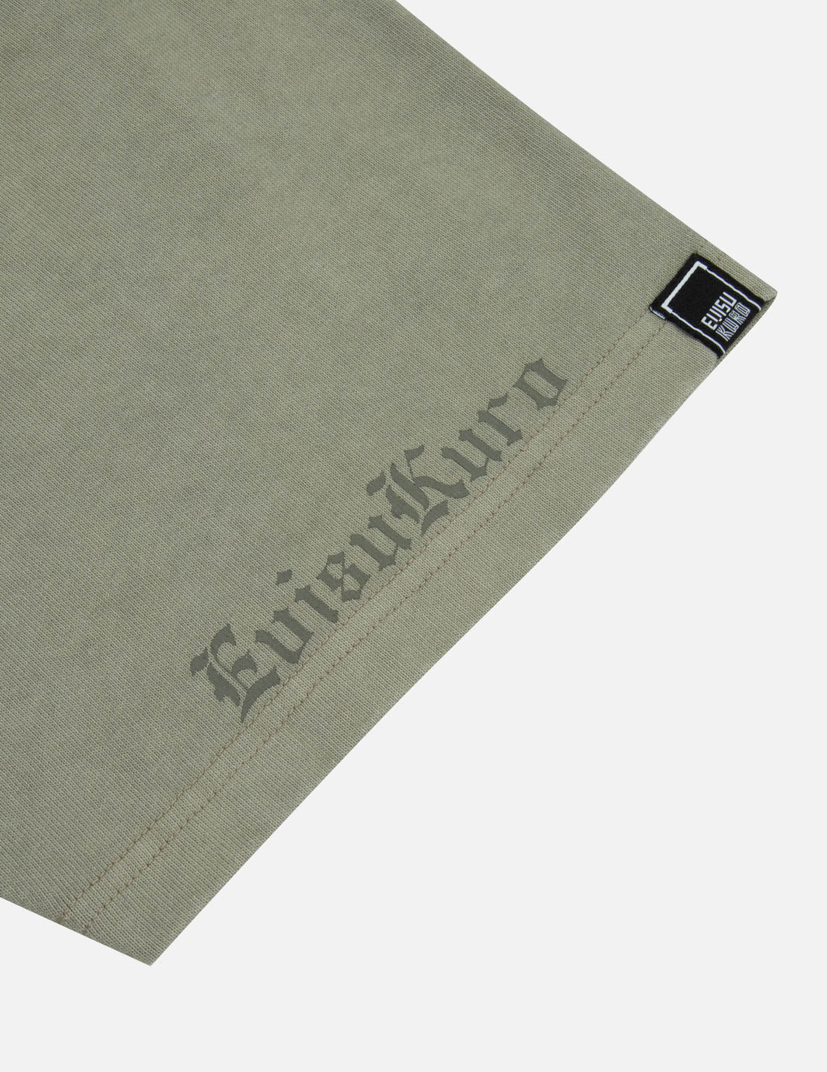 Allover Logo and Seagull Embroidery Loose Fit Pigment Dye T-Shirt