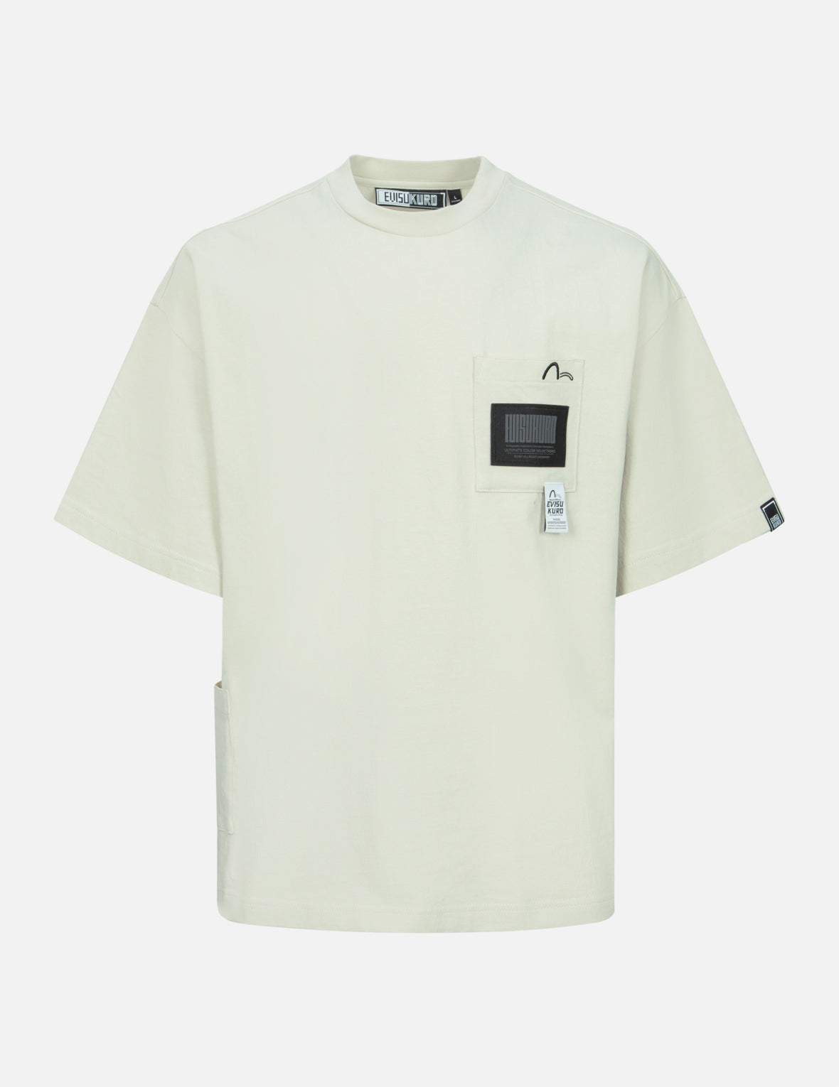 Pocket with Multi Labels Oversized T-shirt