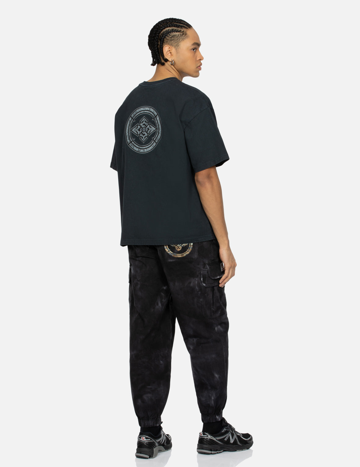 Kamon Appliqué embroidery Loose Fit T-shirt