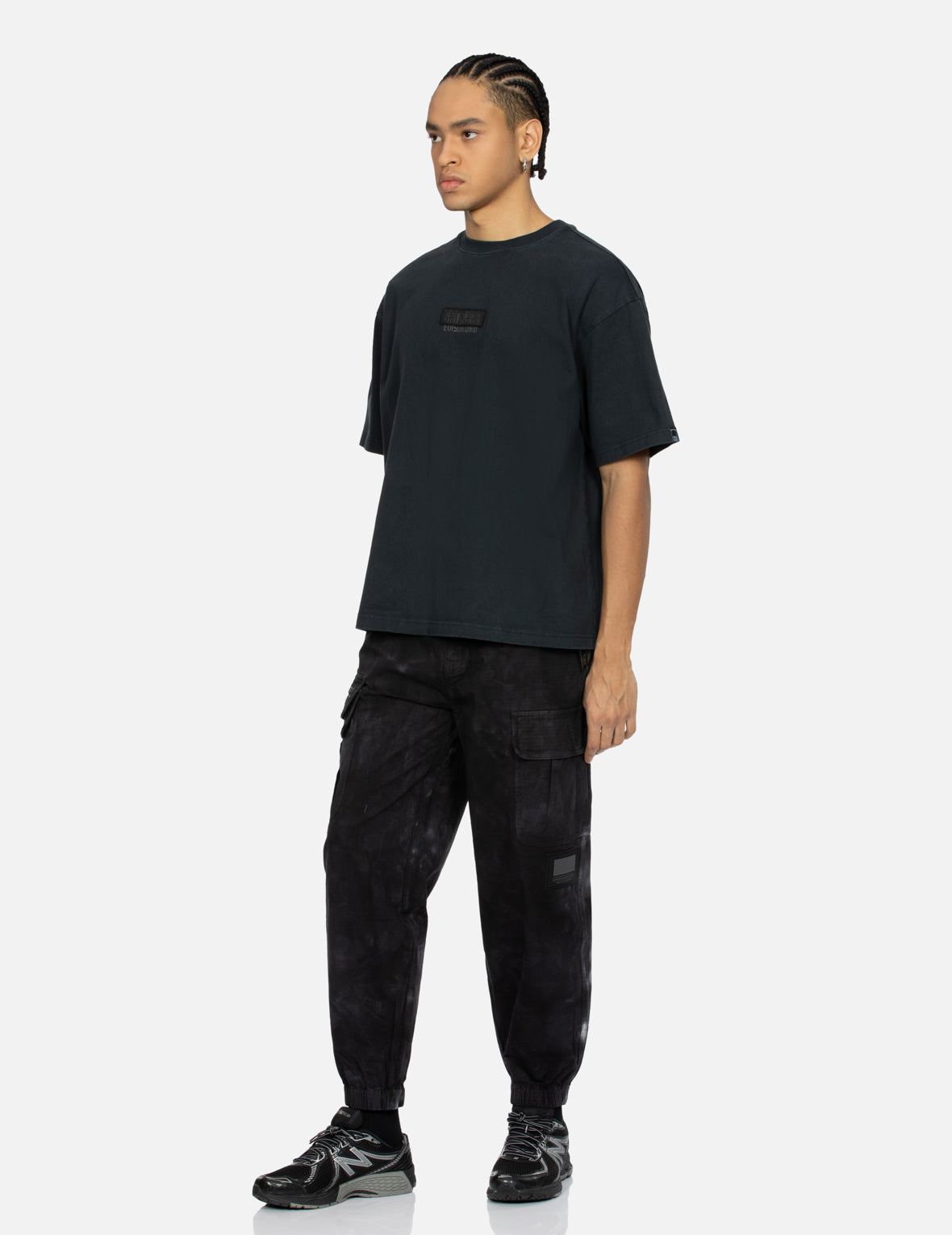 Kamon Appliqué embroidery Loose Fit T-shirt