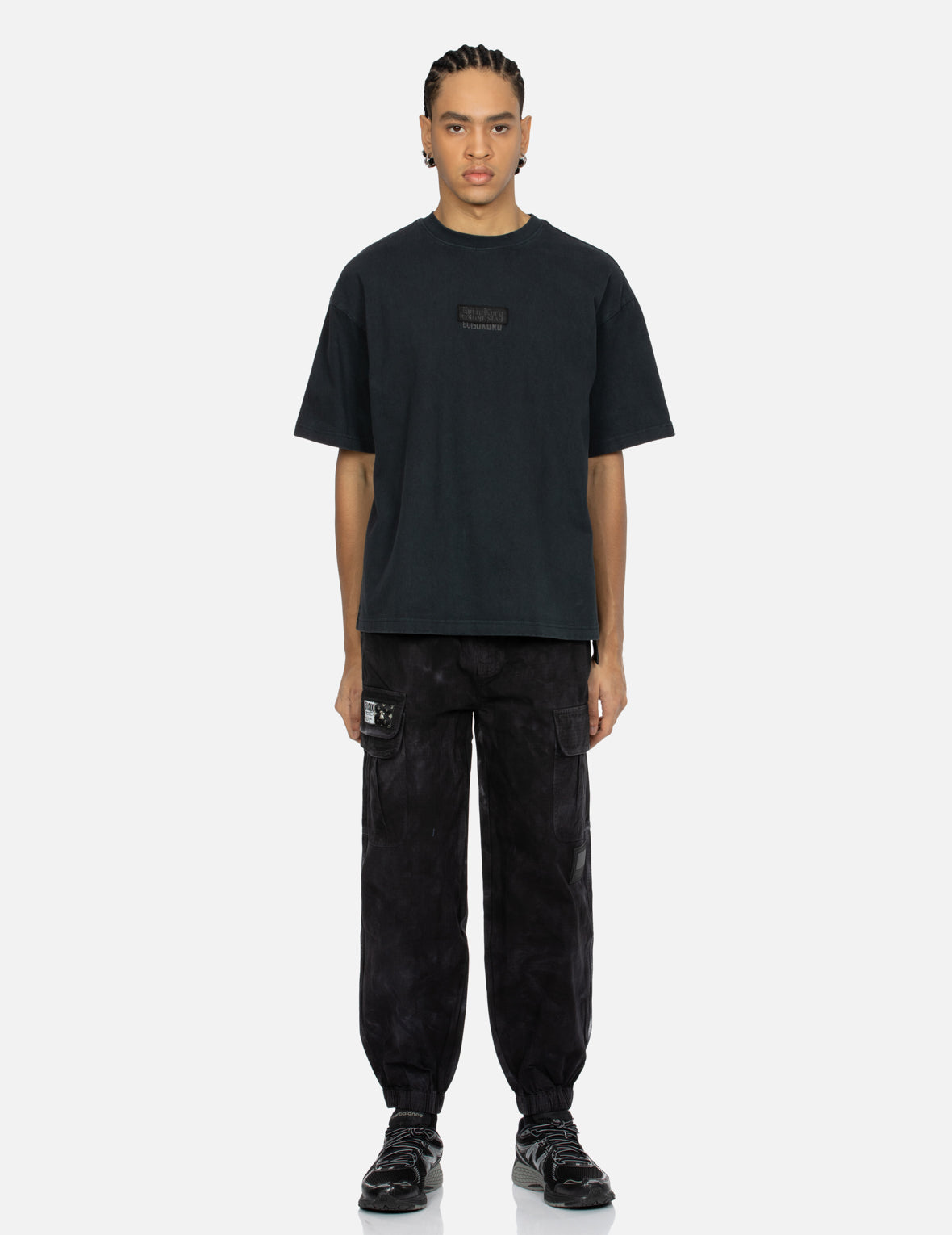 Kamon Appliqué embroidery Loose Fit T-shirt