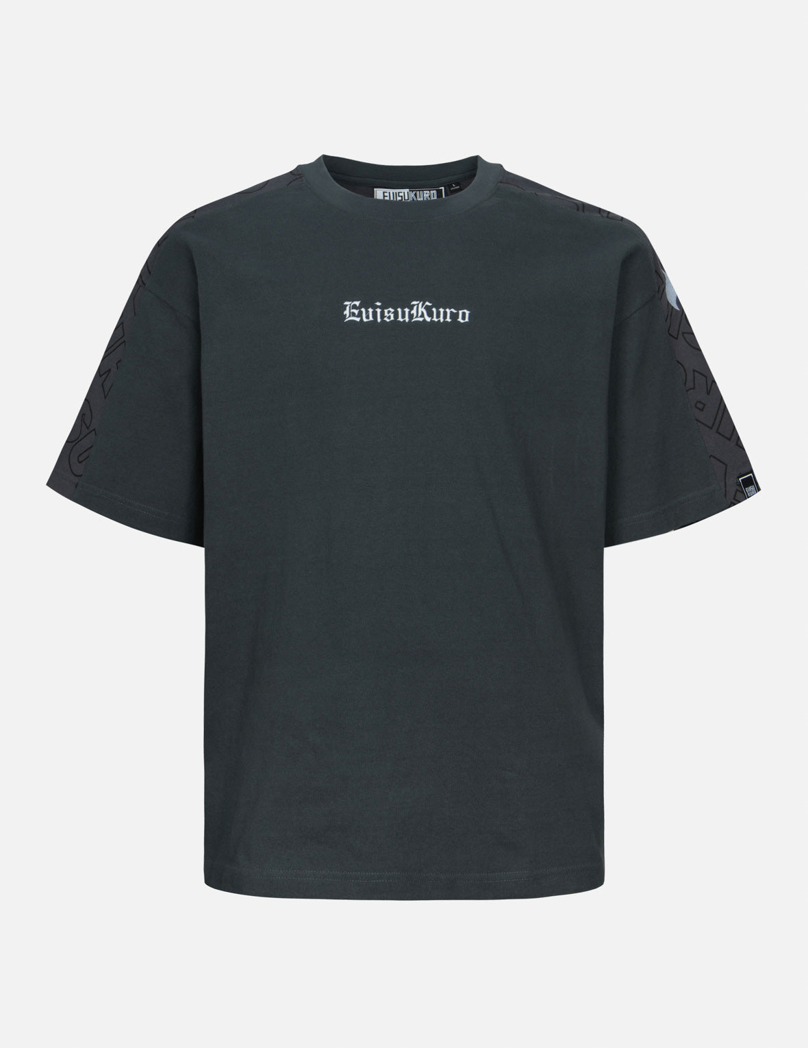Allover EVISUKURO Print and Embroidery Loose Fit T-Shirt