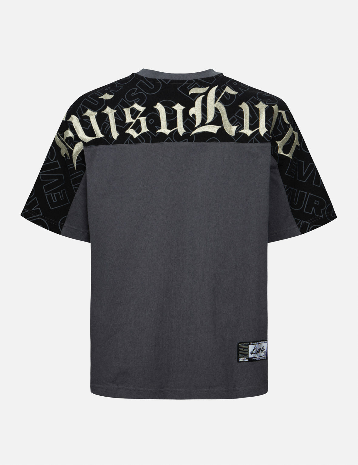 Allover EVISUKURO Print and Embroidery Loose Fit T-Shirt