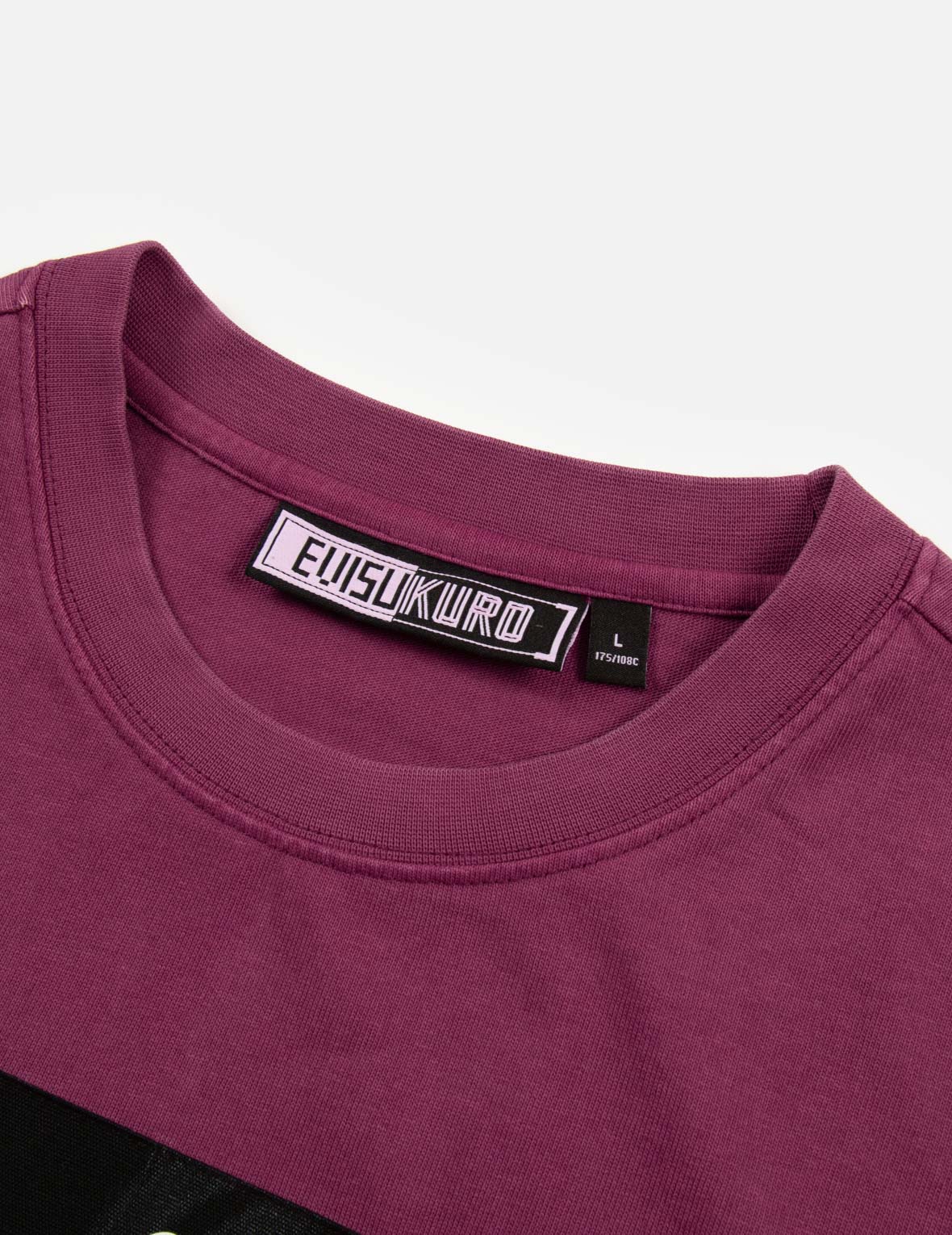 Label and Seagull Print Oversized T-shirt