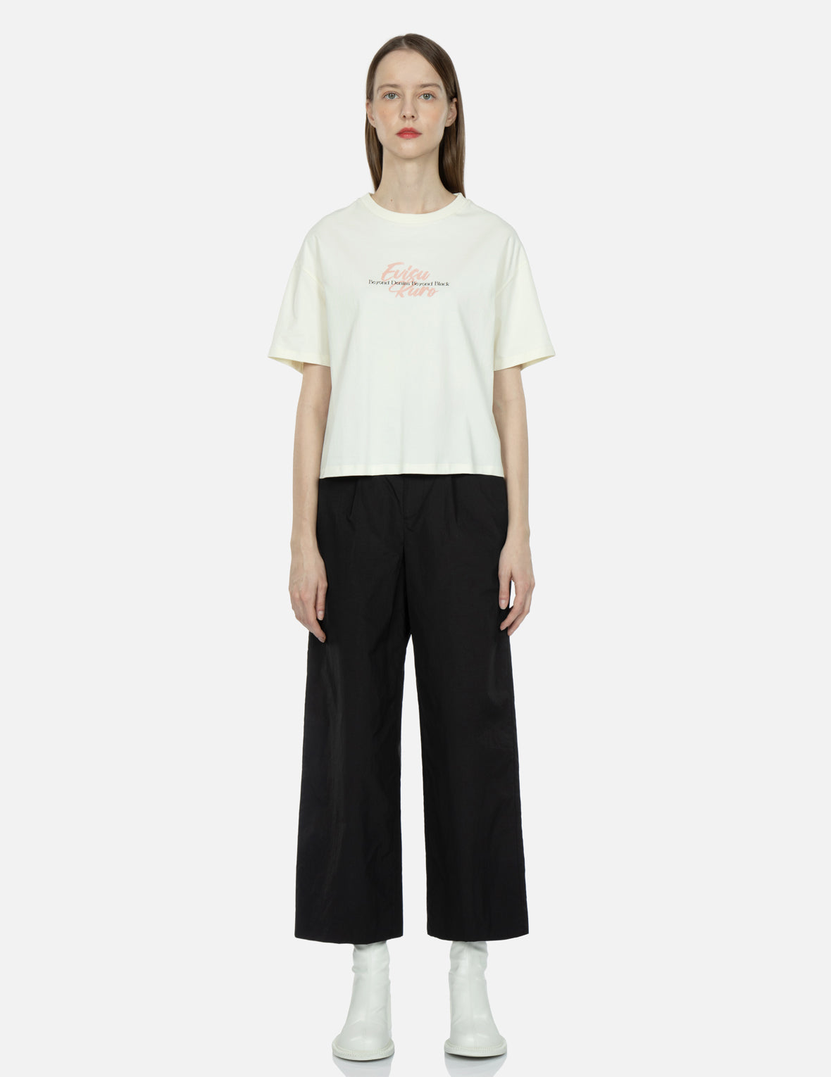 Logo and Kamon Print T-shirt
