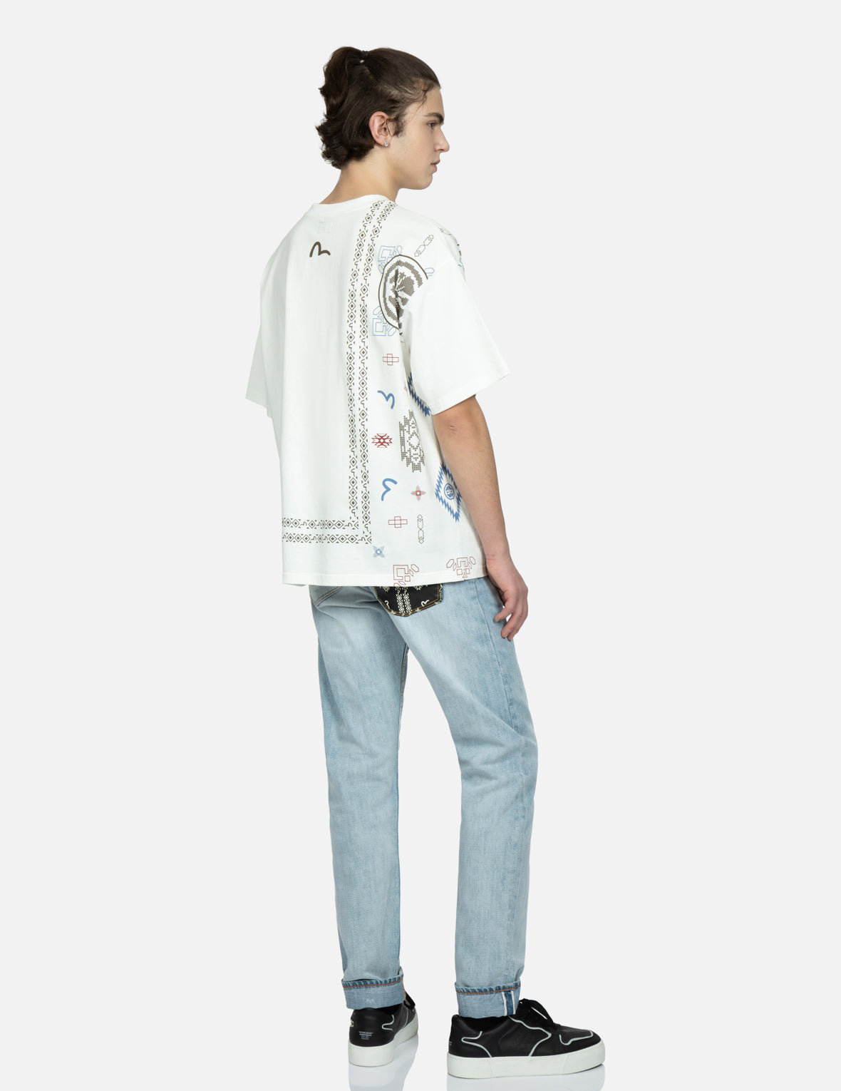 Nomadic Bandana-pattern Print Carrot-Fit Jeans #2017