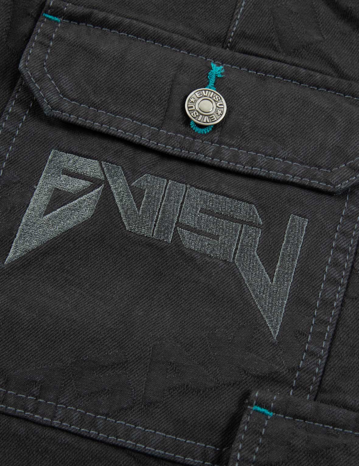 Allover Logo Jacquard Shorts with Multiple Pockets