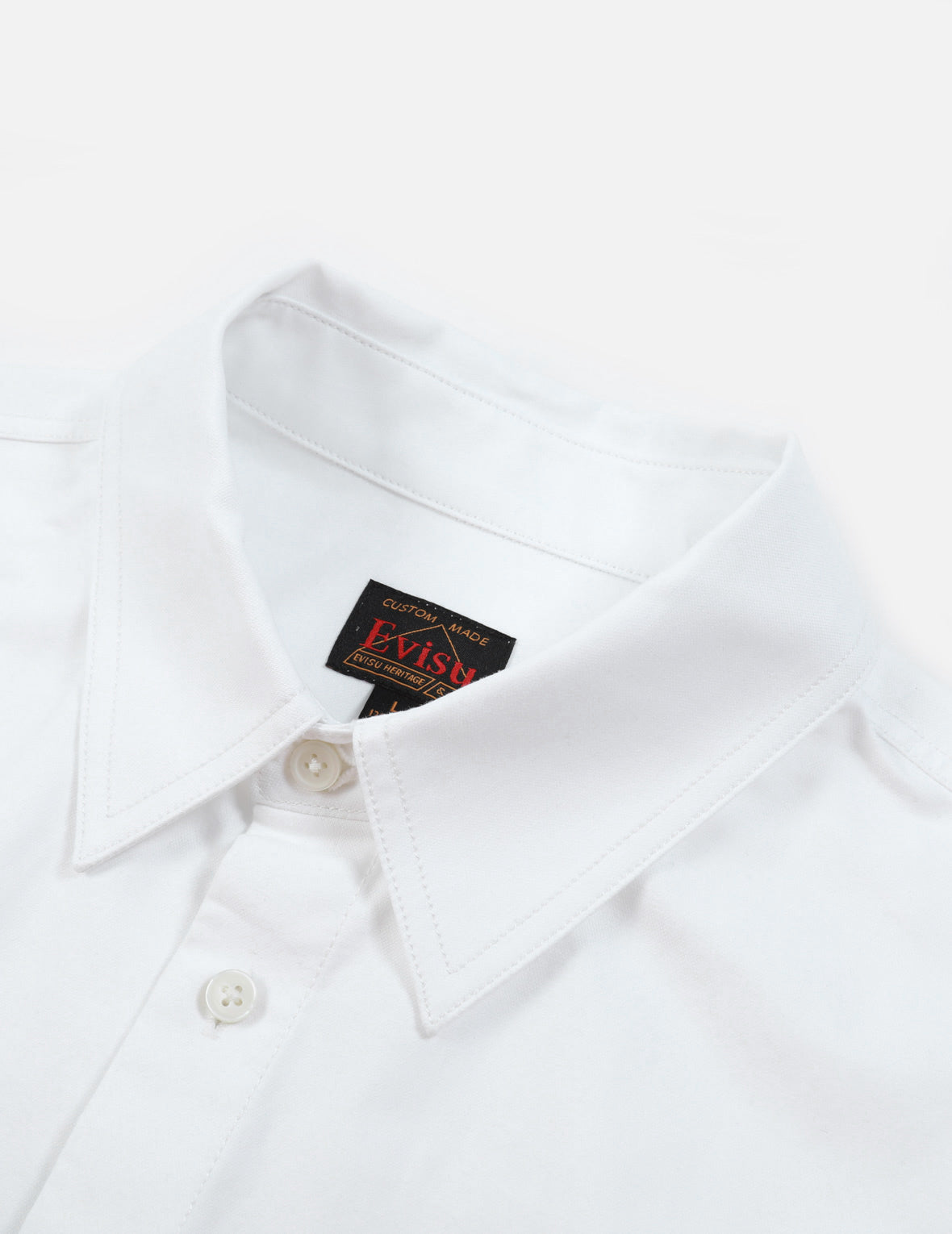 Graffiti Daruma with Logo Sticker Print Oxford Shirt