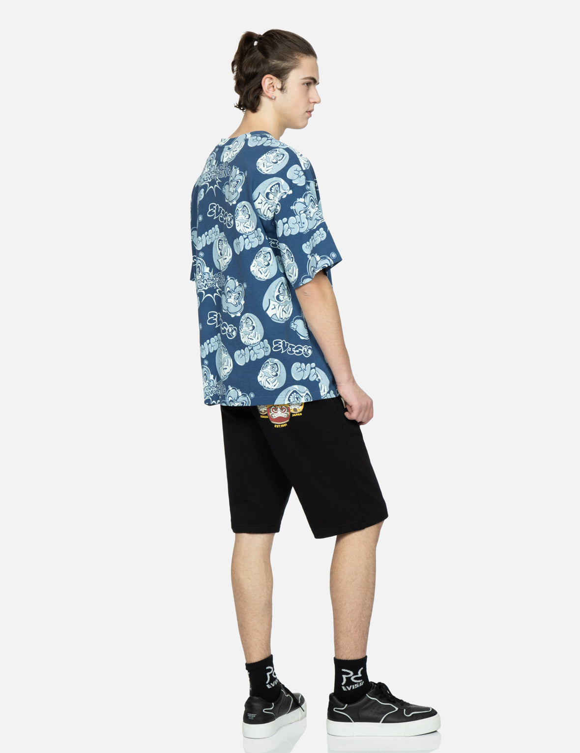 Taiko Daruma Print Sweat Shorts