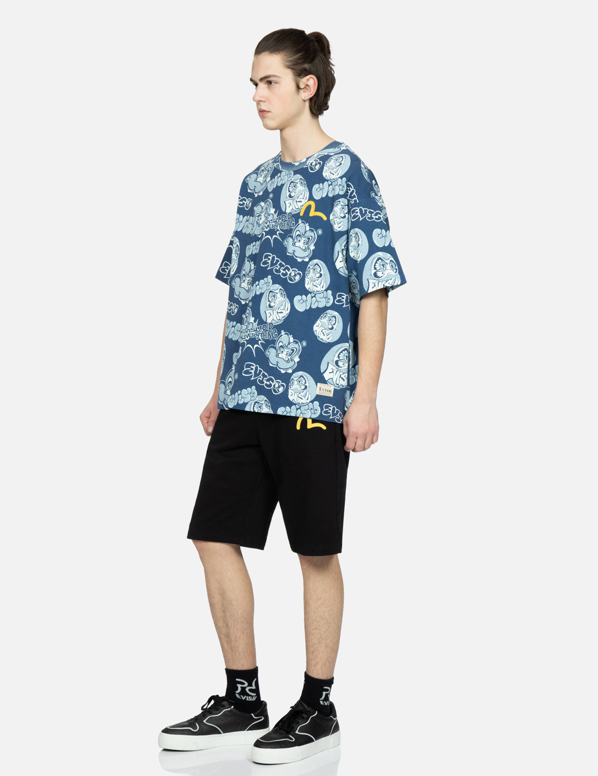 Taiko Daruma Print Sweat Shorts