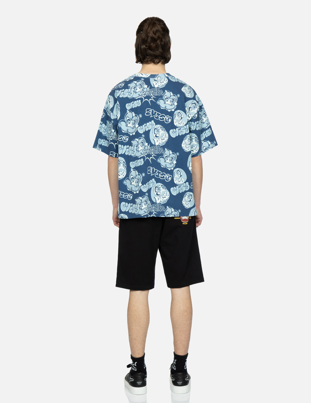 Taiko Daruma Print Sweat Shorts