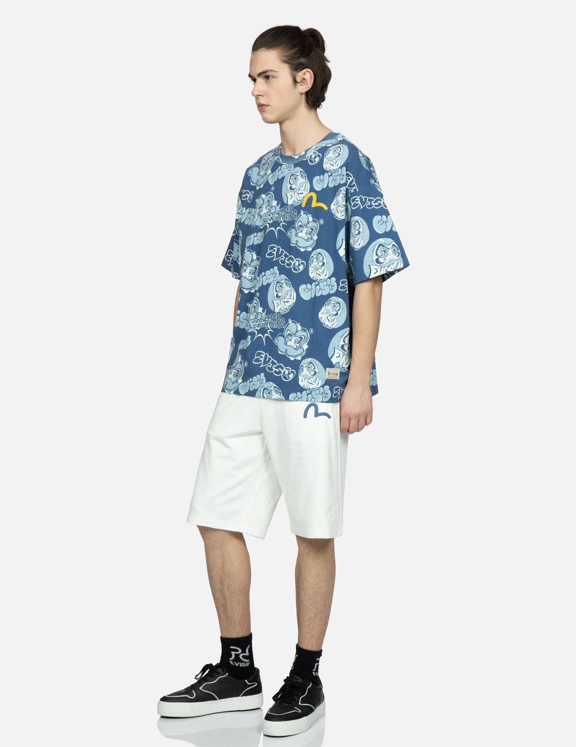 Taiko Daruma Print Sweat Shorts