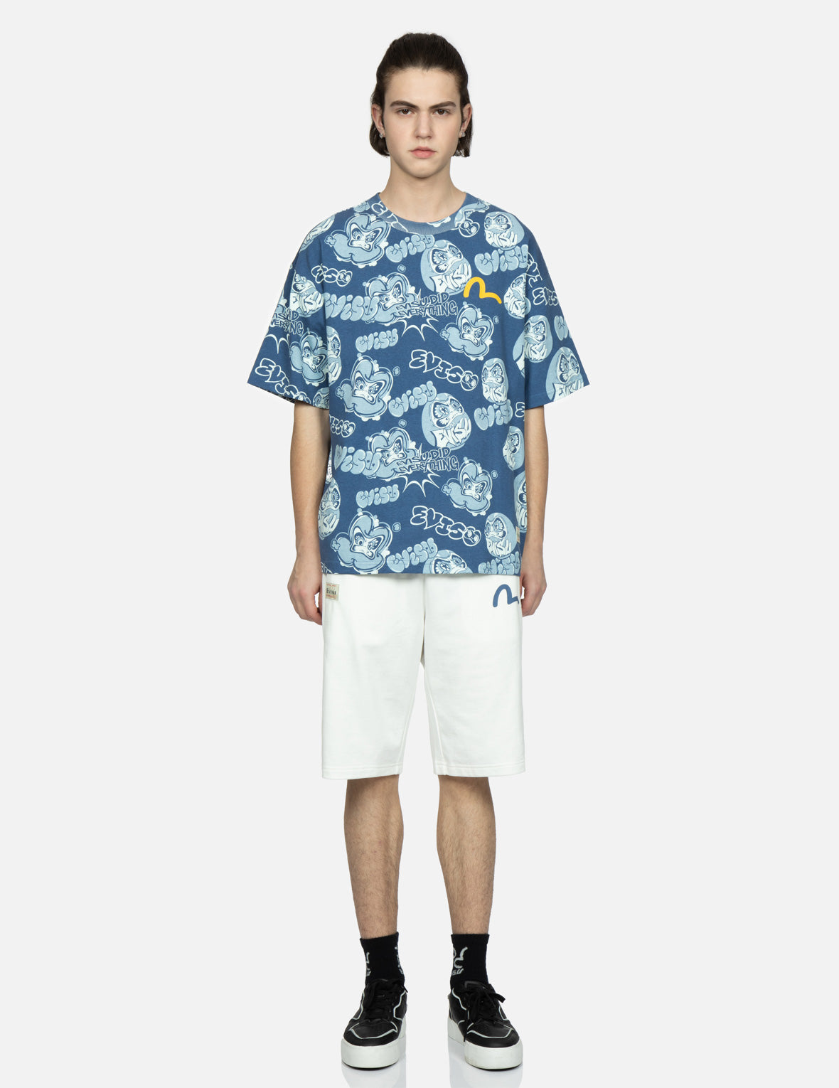 Taiko Daruma Print Sweat Shorts