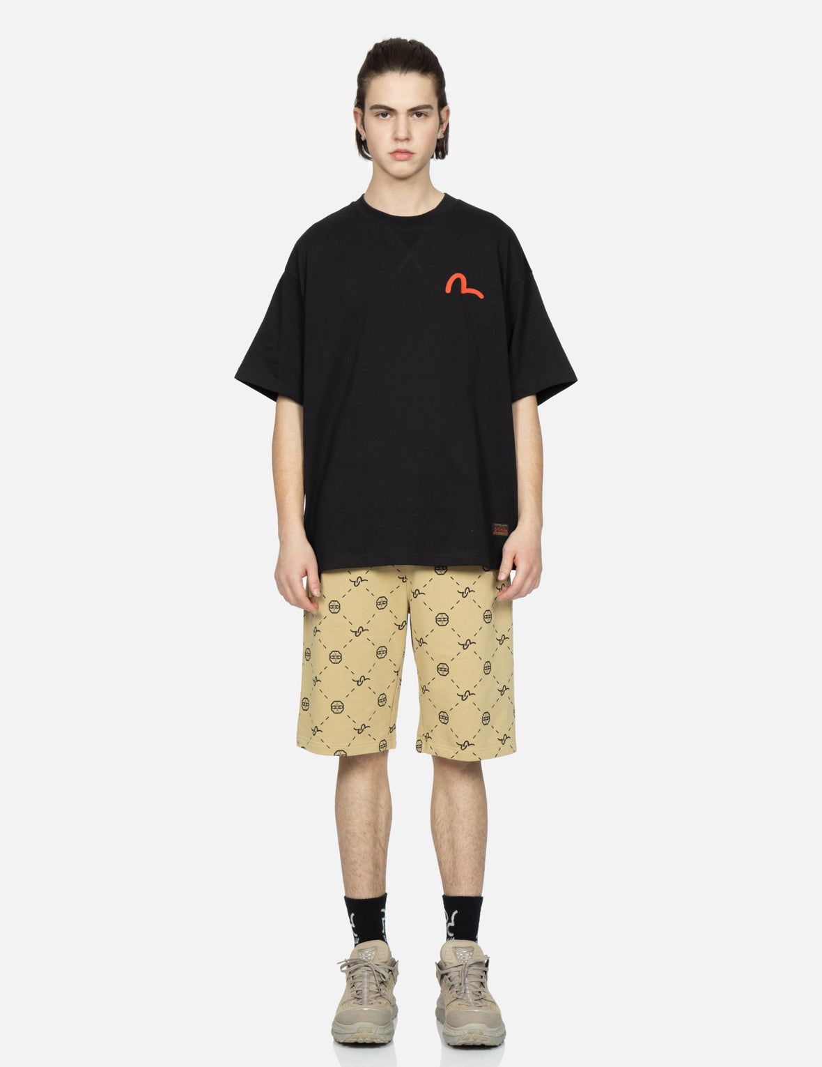 Monogram Print Sweat Shorts