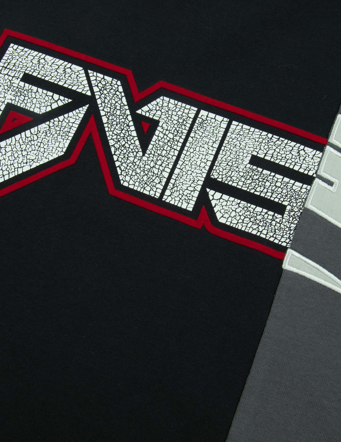 Logo Print Patchwork T-shirt