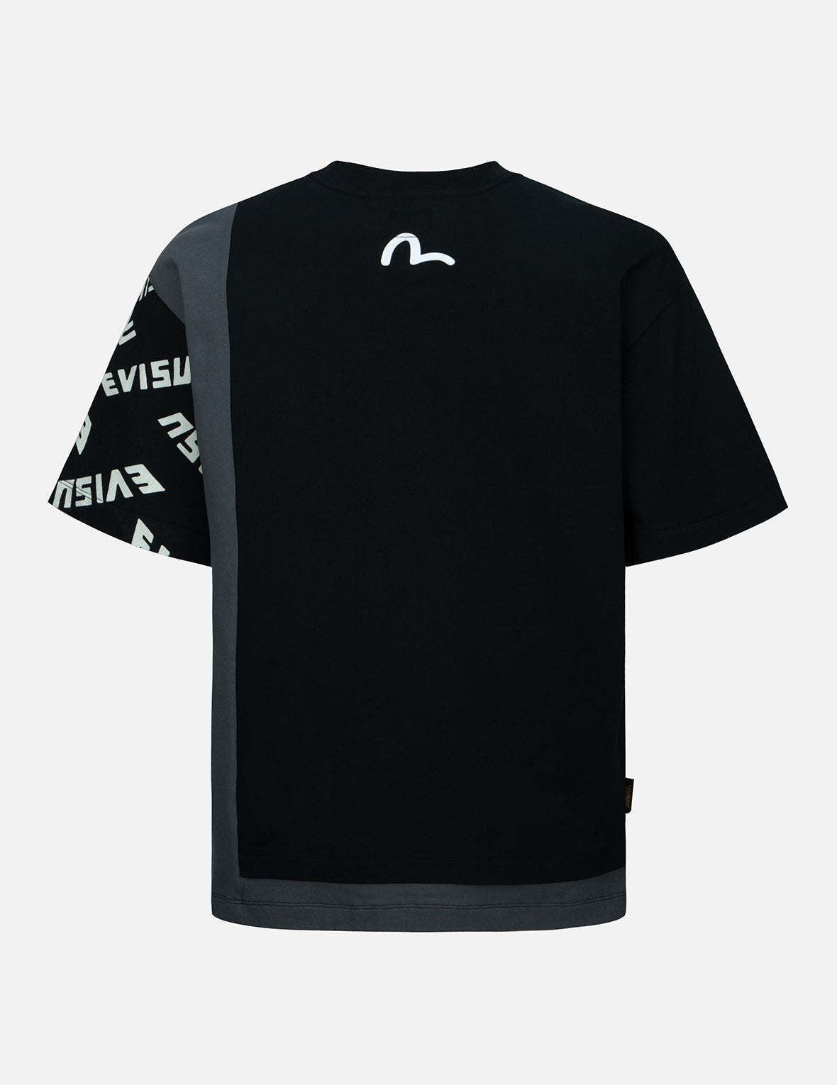 Logo Print Patchwork T-shirt