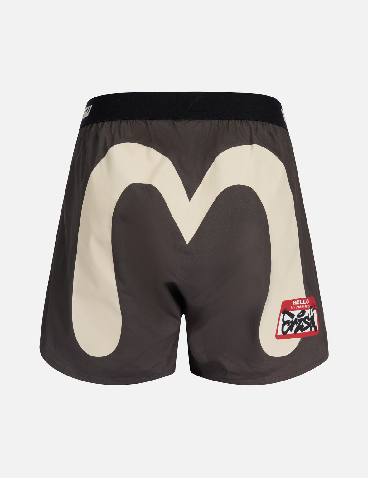 Graffiti Sticker with Daicock Print Boxer Shorts