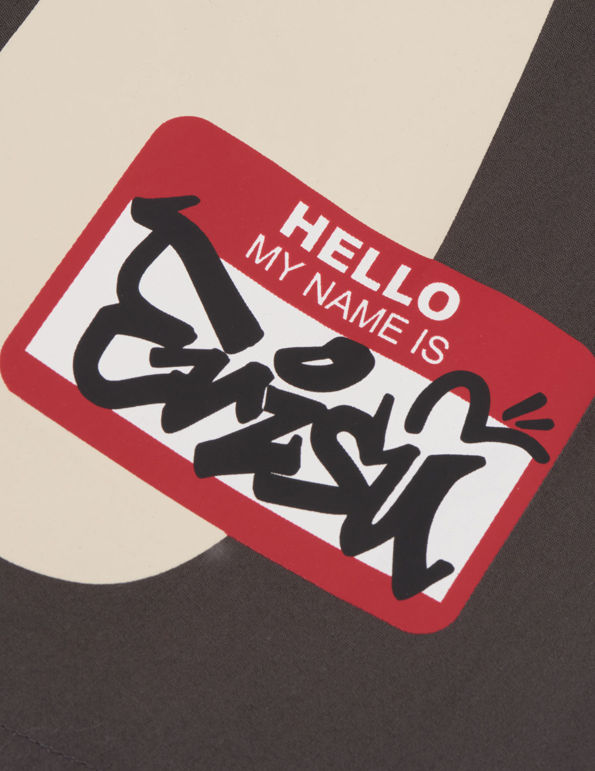 Graffiti Sticker with Daicock Print Boxer Shorts