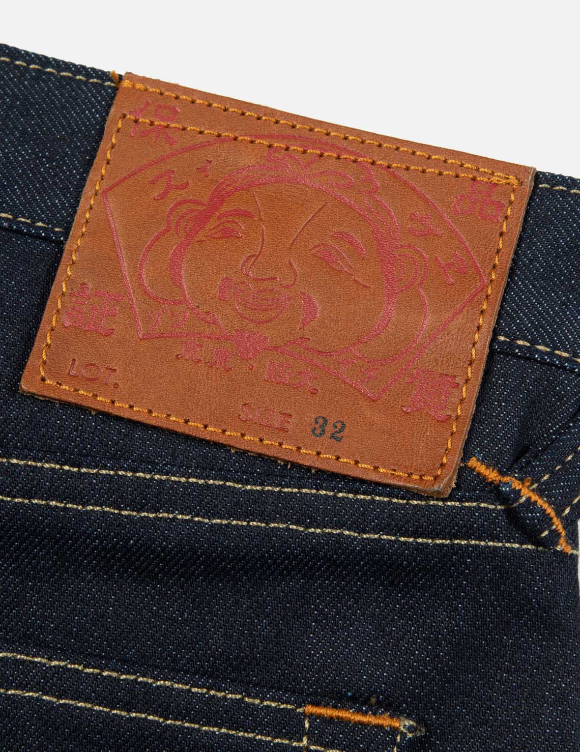 海鷗刺繡燈籠牛仔褲