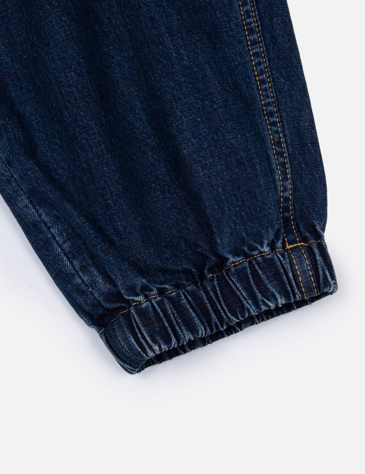 玩樂佛頭印花寬腳束口牛仔褲