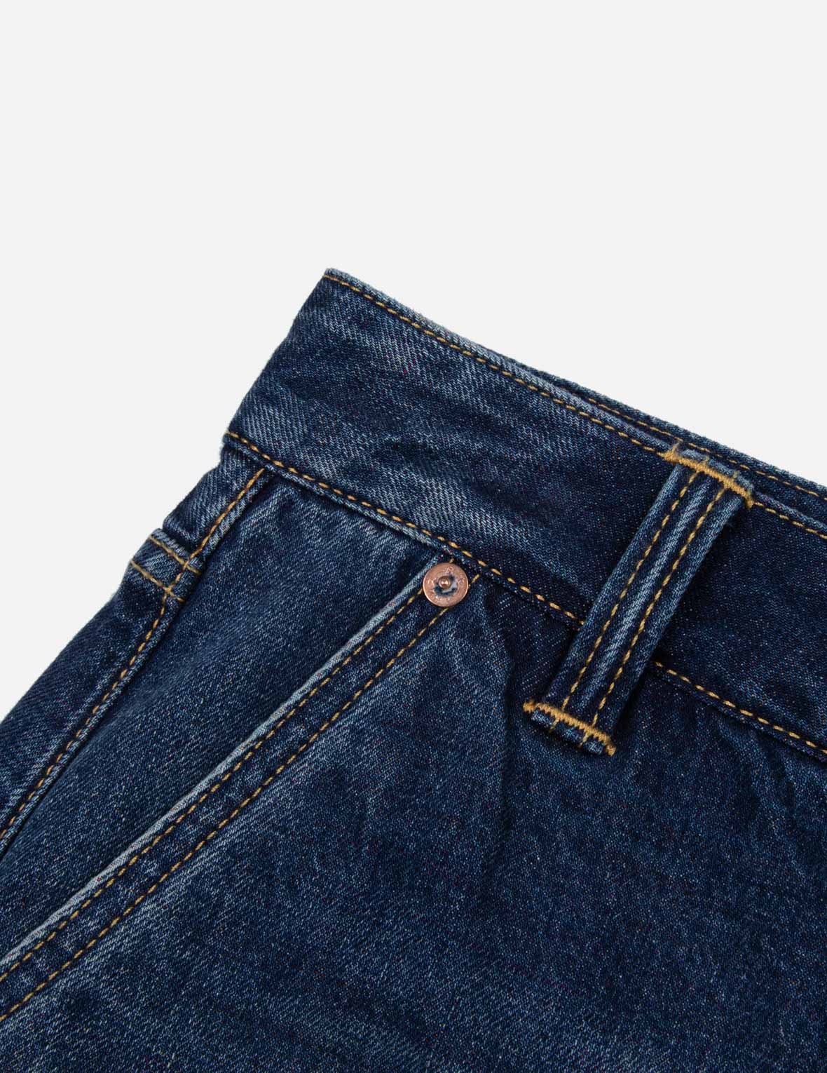 玩樂佛頭印花寬腳束口牛仔褲